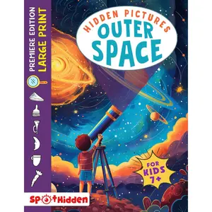 Outer Space Hidden Pictures: Exciting Look and Find Book Featuring Cosmic Scenes for Kids to Explore the Universe, Perfect Gifts for Young Astronauts and Space Enthusiasts Paperback – Large Print, February 21, 2024