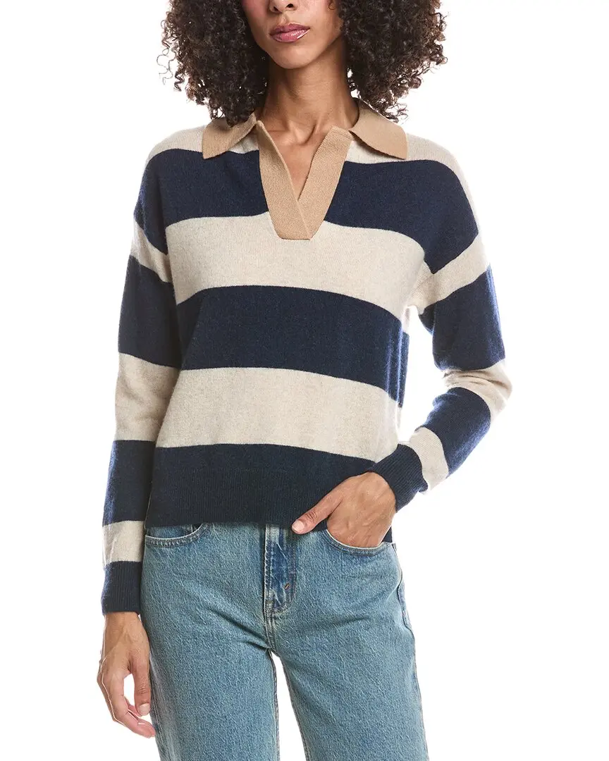 Brodie Cashmere Rugby Polo Cashmere Sweater