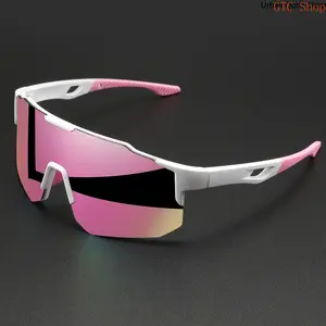 Oversized Wrap Around Sports Sunglasses for Unisex, UV400 Protection Windproof Anti-Glare Eyewear, Comfortable Stylish Shades Ideal for Cycling, Hiking, Running, Fishing and All Outdoor Activities