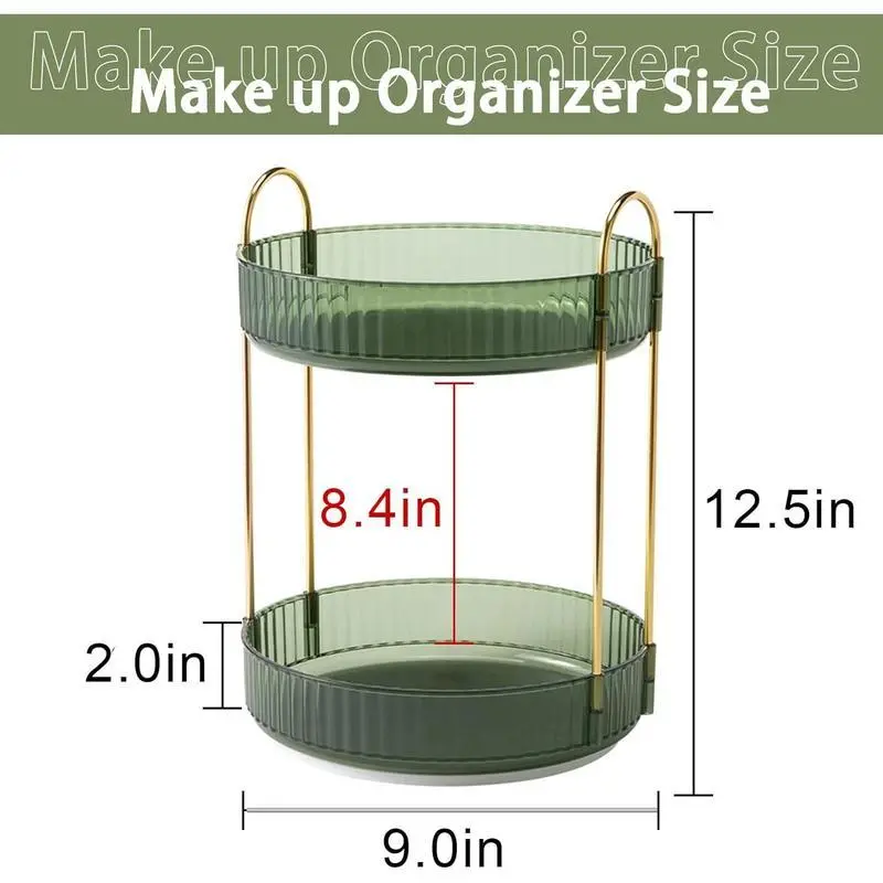 Rotating Makeup Organizer for Vanity, High-Capacity Skincare Clear Make Up Storage Perfume Organizers Dresser Organizer Countertop 360 Spinning (Purple, 3 Tier) Rotating Makeup Organizer for Vanity, High-Capacity Skincare Clear Make Up Storage Perfume Organizers Dresser Organizer Countertop 360 Spinning (Purple, 3 Tier)