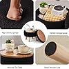 Ottoman Stool with Soft Teddy Velvet,Hidden Storage + Solid Wood Legs,Multi-Use Footstool,Seat for Small Spaces,HomeDecor,StorageHacks