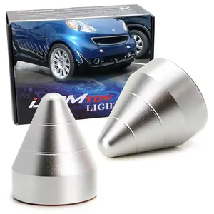 iJDMTOY Silver Universal Fit Bump Protector Spike Guards For Most Car Front & Rear Bumpers