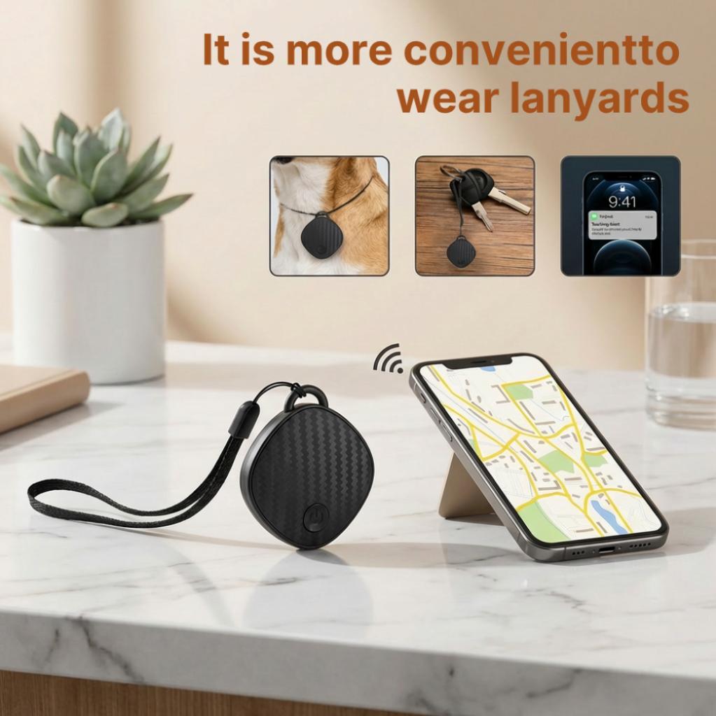 UEGOGO Mini Smart Tracker | Pet Finder for Dogs & Cats, Luggage Wallet Locator | Apple Find My Compatible
