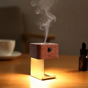 Magnetic Aroma Diffuser Night Light, Rechargeable Wall-Mounted Essential Oil Fragrance Lamp，Includes three bottles of aromatherapy essential oils: peppermint, lavender, and camellia.