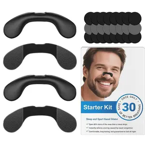 Nasal Strips for Snoring| Extra Strength Snoring Solution Nose Strips| Improve Breathing and Sleep Quality Night (30 pairs, Black)