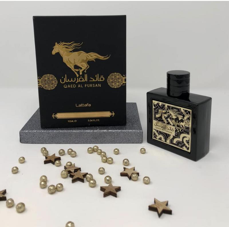 Lattafa Perfumes Qaed Al Fursan Perfume By Lattafa  Black 3.4/3.3 Edp Unisex | Citrusy , Fresh , Lemon | Men's First Choice