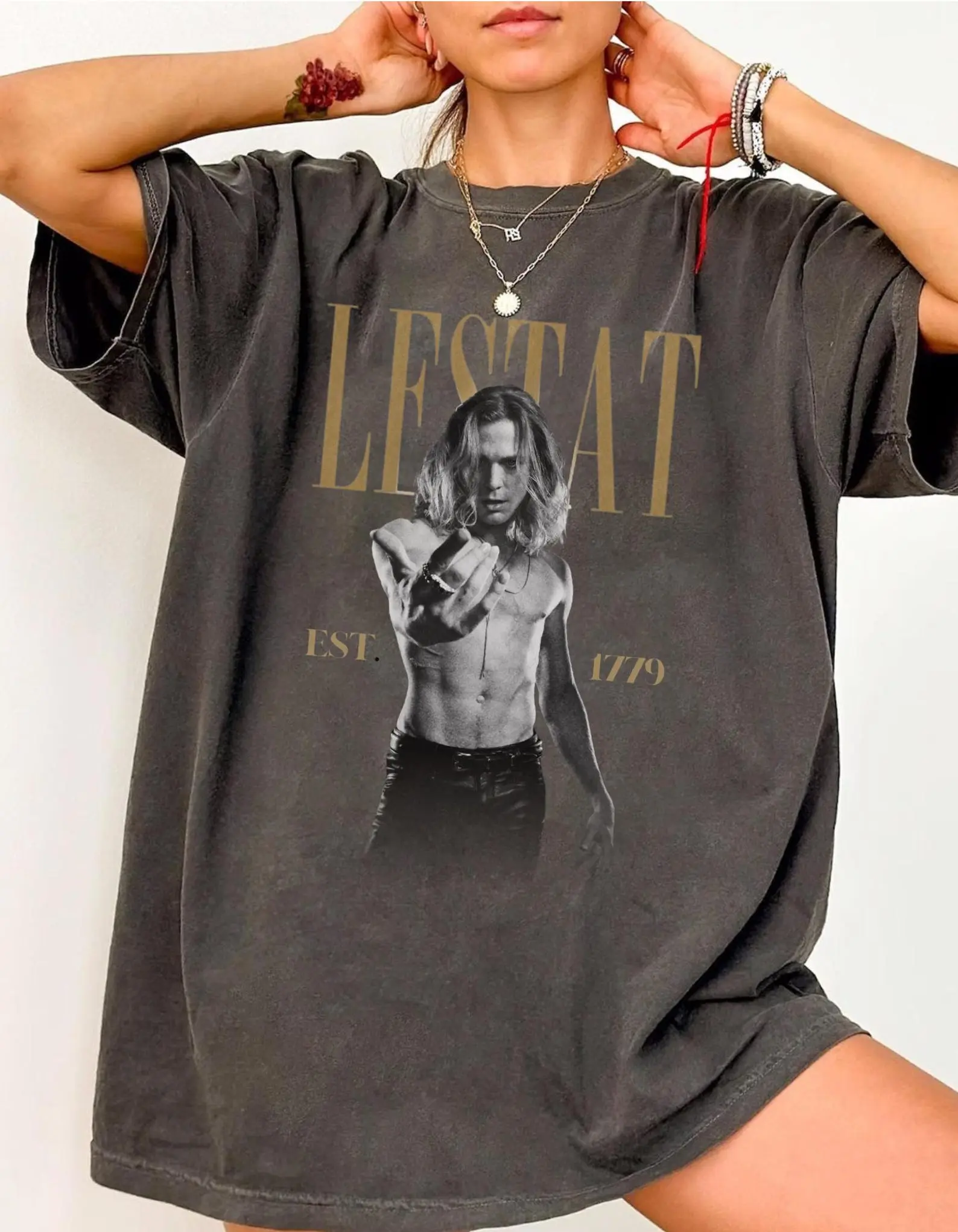 Interview with the Vampire Lestat T-Shirt, Gothic Movie Character Tee, Vintage Style Comfort Colors Shirt