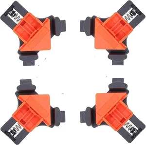 2026 4-Pack 90° Corner Clamps for Woodworking – High spring tension locks T‑joints and right angles in place, so you can glue and screw without shifting. The extra hands you’ve always wished for – no more wobbly corners or slipped cuts.