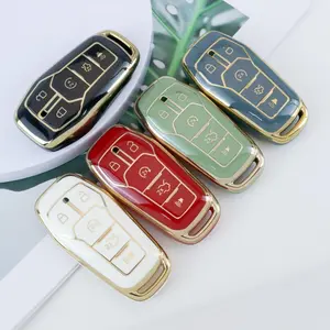 Car Key Case Cover, Anti-Fall & Dust-proof Key Cases, Car Key Holder, Key Protector for Ford Fusion, Mustang, F150, Edge, Explorer, Lincoln MKZ, MKC, MKX Remote