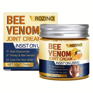 Rozino Bee Venom Joint Cream 50g - Portable Moisturizing & Soothing Formula with Chamomile Honey for Joint Care