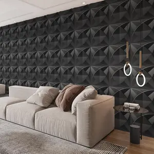 Aadesh PVC Plastic 3D Wall Panels, Decorative Textured Wall Paper, Waterproof and Fire-Resistant, 11.8x11.8 Inches, Ideal for Living Rooms, Bedrooms, Hotels, Offices