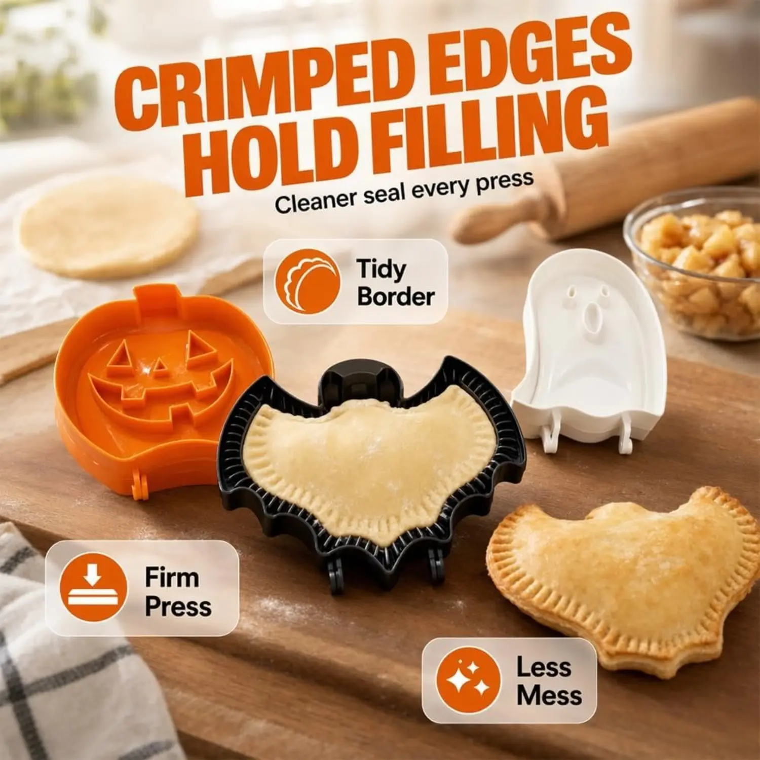 crimped edge hand pie molds