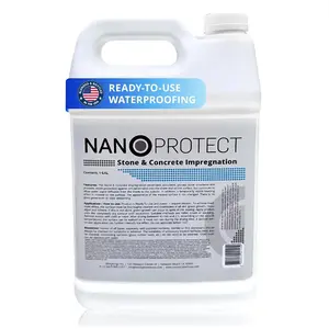 Nanoprotect Concrete & Stone Sealer | Long Lasting Driveway, Patio & Paver Protection 1 GAL Ready to use for up to 200-400 sqft