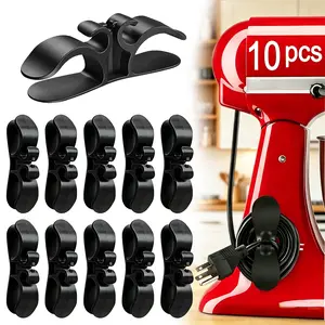 【Super Glue Version】 Cord Organizer for Appliances UpgradedKitchen Cord Keeper with 3M Glue & TPR Silicone for AirFryer Coffee Maker Blender Pressure Cooker ToasterHome Storage Hook cleaning supplies and toolshousehold essentials household items