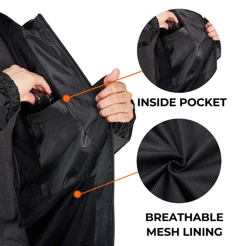 RODEEL 718 Waterproof Bib Overalls Rain Suit Men Lightweight Breathable Rainproof Full Zip Hooded Jacket and Bib Overalls Durable Rain Coat Rainwear Windbreaker For Outdoor Hiking Camping Fishing Car Washing Construction Roofing Landscaping Gardening RODEEL 718 Waterproof Bib Overalls Rain Suit Men Lightweight Breathable Rainproof Full Zip Hooded Jacket and Bib Overalls Durable Rain Coat Rainwear Windbreaker For Outdoor Hiking Camping Fishing Car Washing Construction Roofing Landscaping Gardening