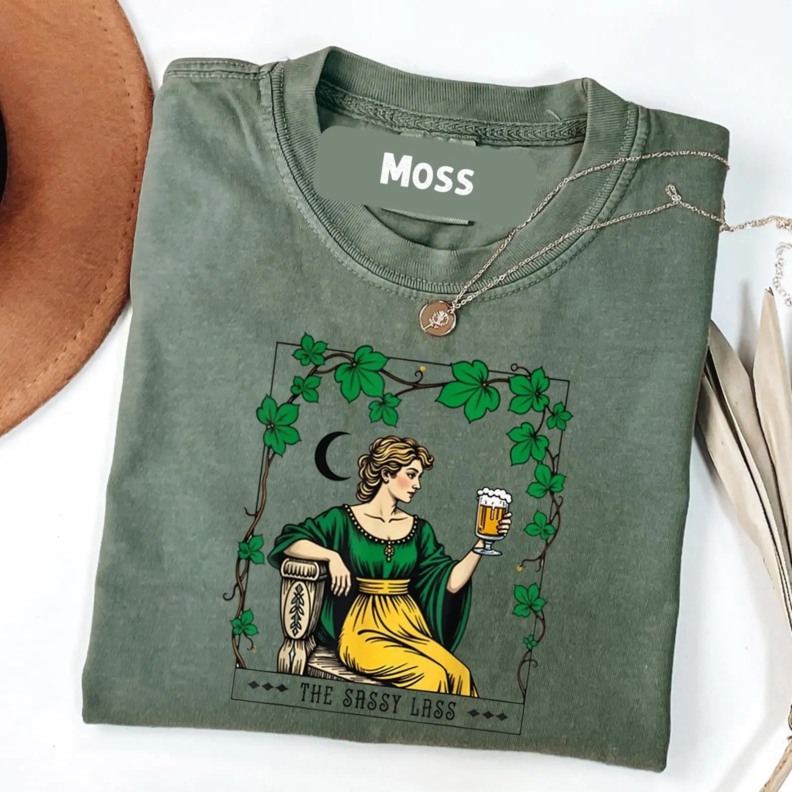 Comfort Colors The Sassy Lass û Irish Tarot St. PatrickÆs Day T-Shirt