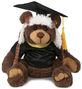 PLUSH GRADUATION - SUPER SOFT PLUSH WITH CLOTHES  - BROWN BEAR