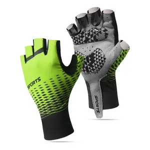 Professional cycling half-finger gloves for men and women, summer thin breathable non-slip sun protection, outdoor touch screen d319 hand pain relief