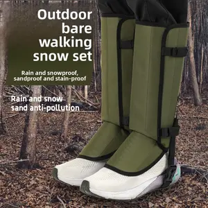 Outdoor equipment snake bite protection foot coverings for hiking and camping, anti-grab knee coverings for protection, snow-proof shoe covers, leg protection coverings