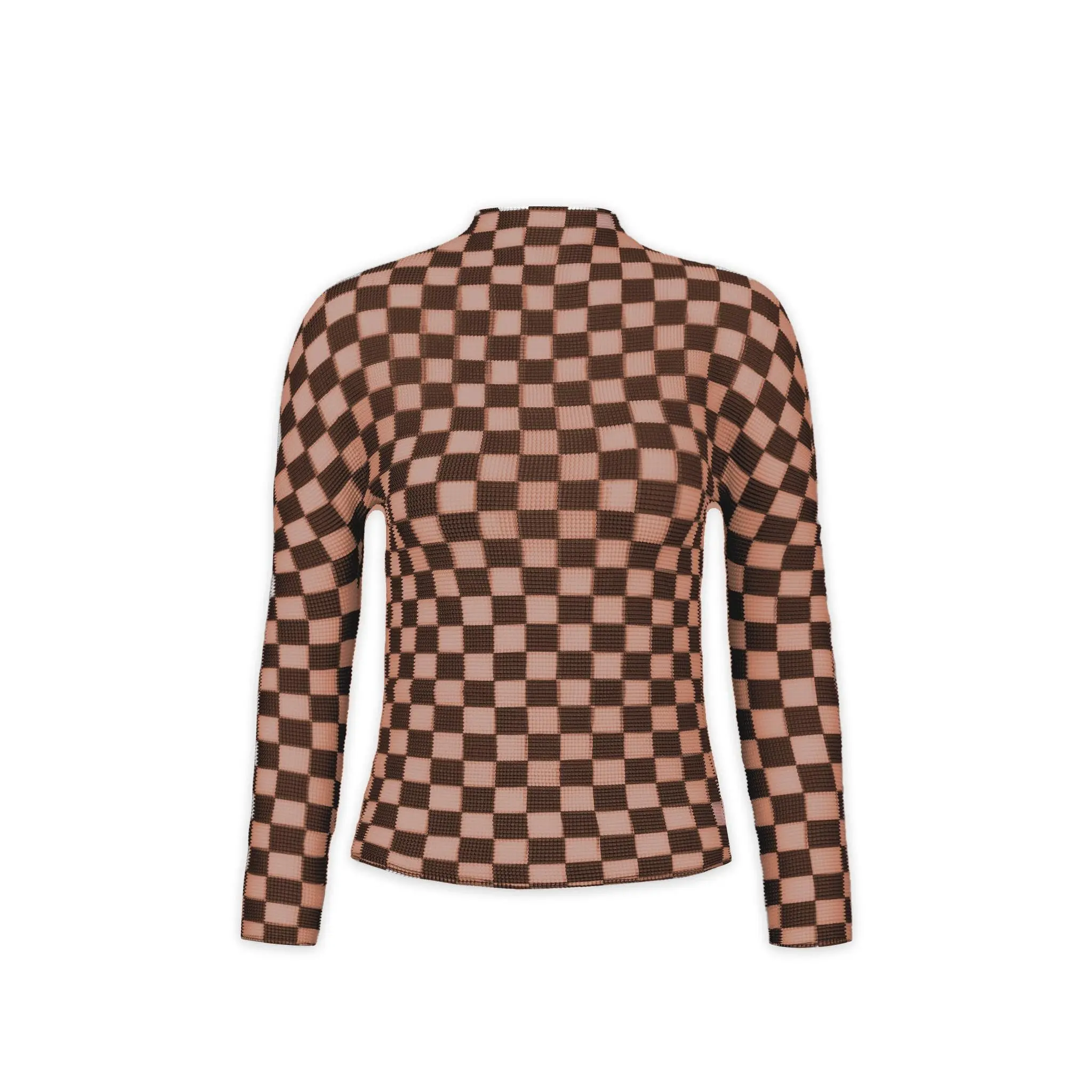 Whitney Checkerboard 3D Honeycomb Texture Top