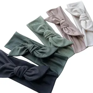 Neutral Tie Headbands, Black Headband, Military Green Headband, Sage Ribbed Headband, Taupe Headband & Cream Ribbed Headband