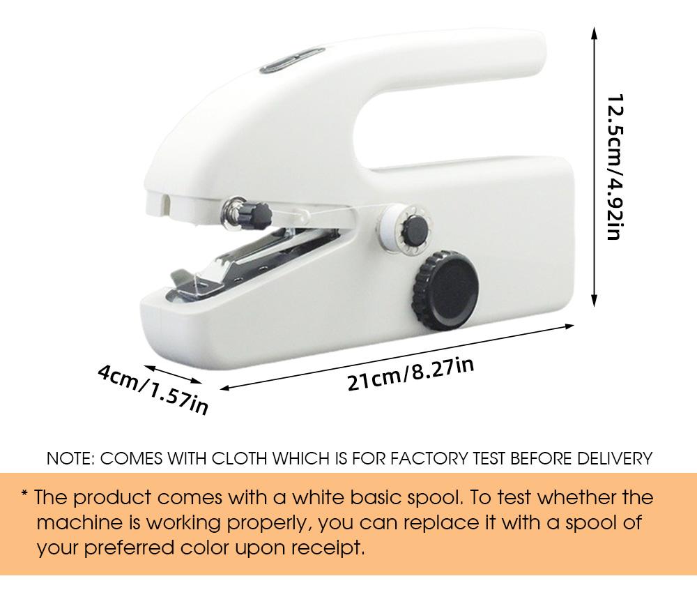 Handheld Electric Sewing Machine, Portable Quick Stitch Hand Sew Tool, Mini Sewing Machine for Emergency Clothing Repair, Travel Home Sew Accessories