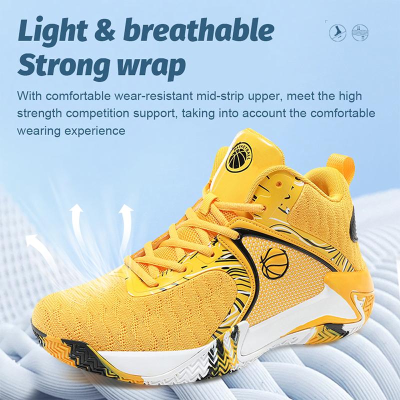 Men's High Top red design BasketballShoes- Stylish, breathable, durable men sports shoes suitable for leisure and outdoor activities.with non-slip.wear- resistant design. mesh upper and fabric lining. suitable for alIl seasons everyday use