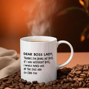 [Sale Up To 50%] Dear Boss Lady Mug: Funny Sarcasm Office Gift