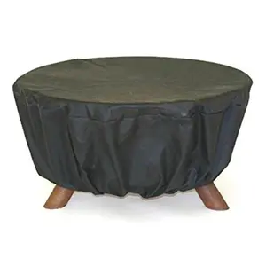 212 MAIN D100 Fire Pit Cover - Black, Weatherproof Durable Dust Cover for Outdoor Fire Pits with Exclusive Fit Furniture Coverage, Durable Cover