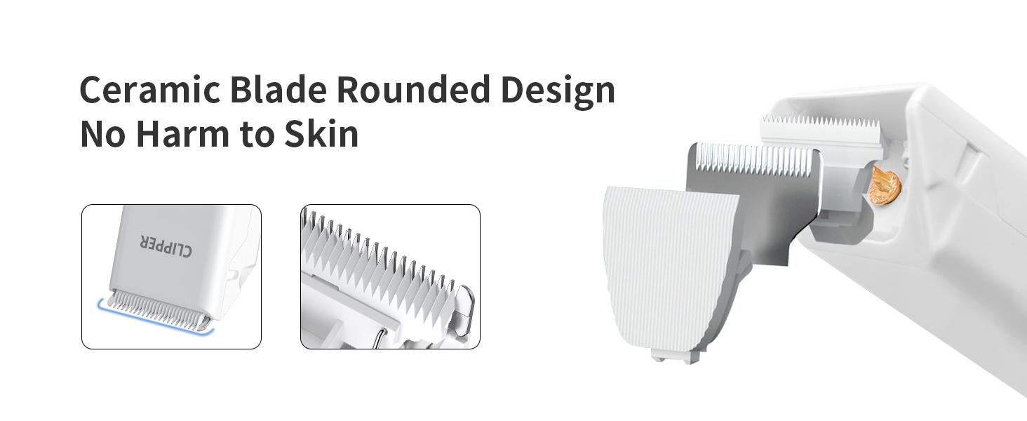 Pet Clippers for Dog Hair Grooming Low Noise, Rechargeable Cordless Cat Shaver with Ceramic Blade,Portable Pet Hair Trimmer for Matted & Long Hair