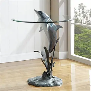 SPI Home  Surfacing Dolphin End Table - 26 x 22 x 22 in.