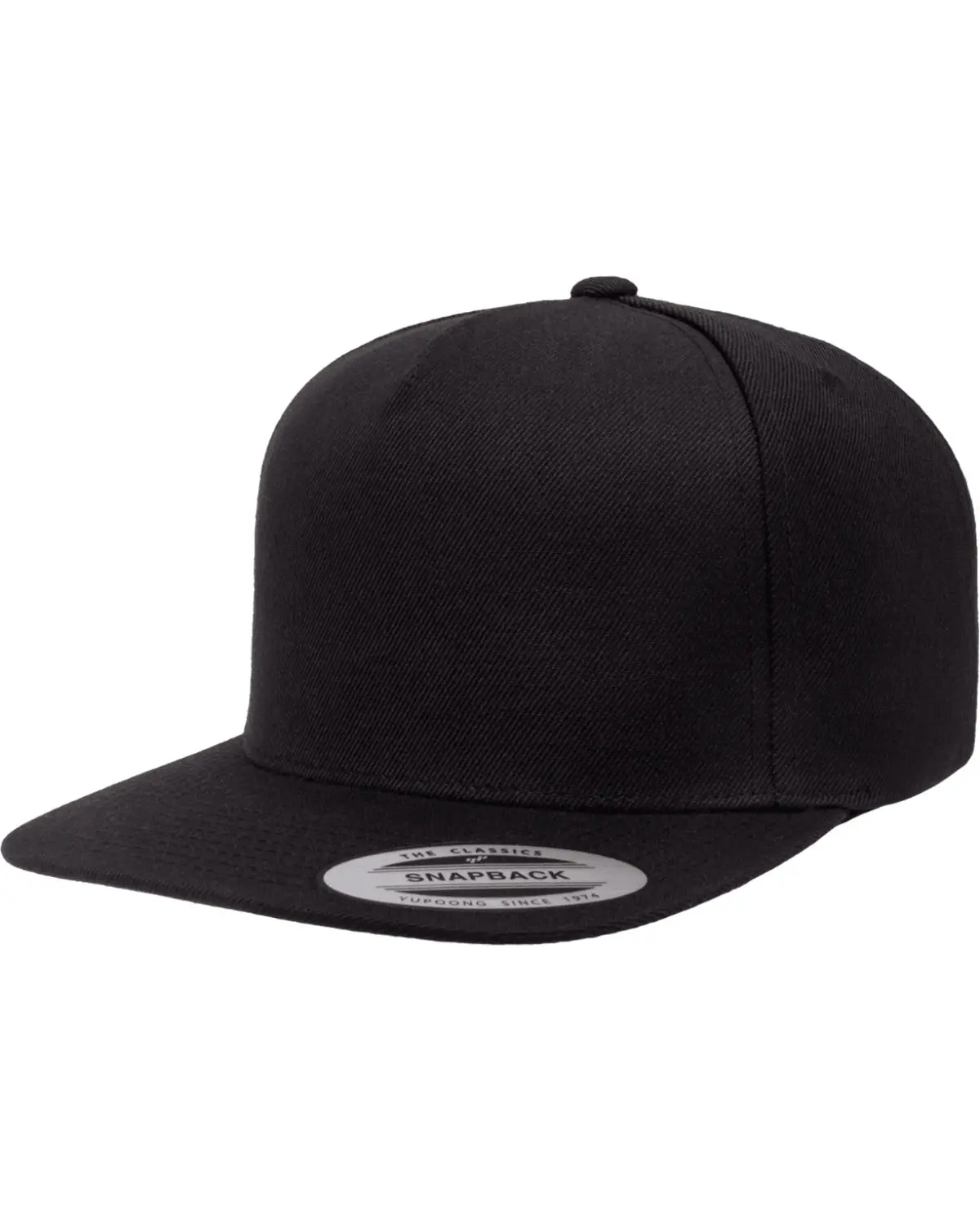 Yupoong Adult 5-Panel Structured Flat Visor Classic Snapback Cap Yupoong Adult 5-Panel Structured Flat Visor Classic Snapback Cap