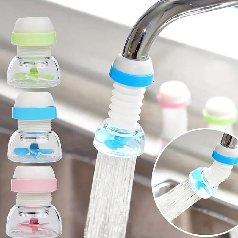 1pc Upgrade Your Kitchen Sink with This Modern Rotary Faucet Extender and Water Purifier - Save Water & Money!