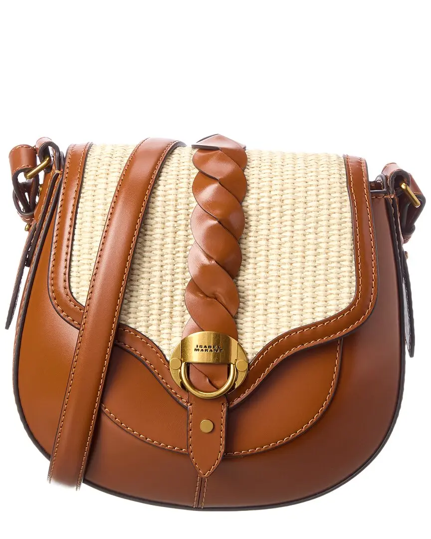 Isabel Marant Raffia & Leather Crossbody