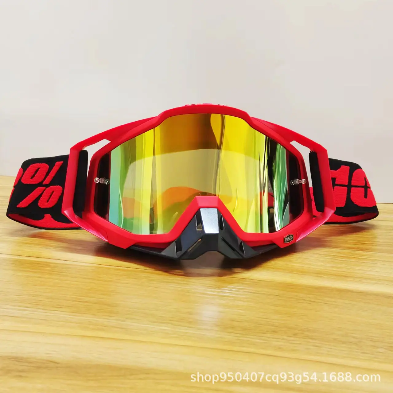 8 red framed black nose   red film