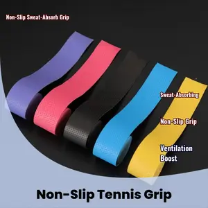 Non-Slip Tennis Grip - Premium Badminton Overgrip Tape with Sweat-Absorbing Material for Enhanced Control and Comfort Textured Perforated Design Durable Construction summervibes