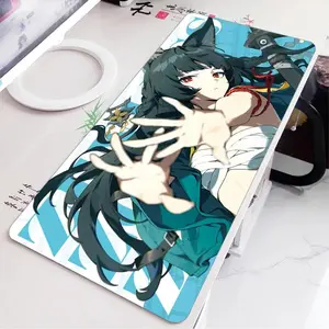 Zenless Zone Zero ZZZ Anime Girls Gaming Mouse Pad, 80x30CM Non-Slip Desk Mat, Hoshimi Miyabi, Evelyn & Ellen E-Sports Keyboard Mat for PC Laptop Gamers