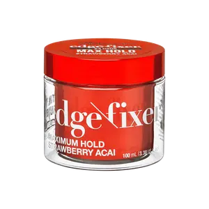 Kiss Colors & Care Edge Fixer Gel - Strawberry Acai | Edge Control, Baby Hair Gel, Maximum Hold, 100 ml, Hair Care