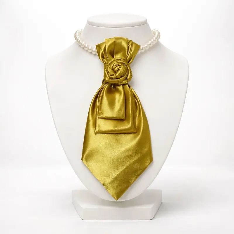 Gold Rose Twisted Tie