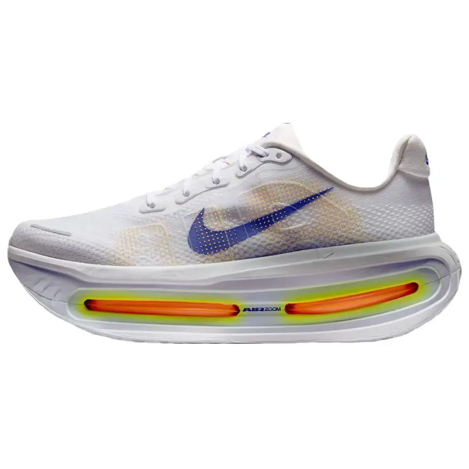 NIKE Vomero Premium Men's Athletic Sneaker in White Lapis Total Orange, Lightweight and Breathable with Ultra-Plush Cushioning for All-Day Comfort, Shoe, Walking Shoes, Sports Shoes, Footwear