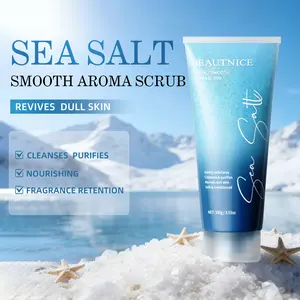BEAUTNICE Sea Salt Smooth Aroma Scrub - Natural Sea Salt for Nourishing, Brightening, and Purifying Skin - Gently Removes Rough Skin, Revives Dull Skin, and Cleanses with Soothing Aroma