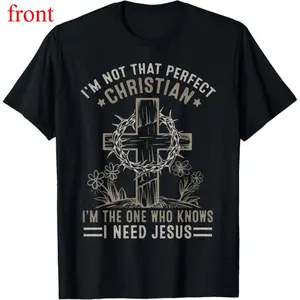 Jesus Message Tee – Christian Lovers Casual Cotton Short Sleeve Summer Shirt