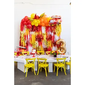 Fire Up The Fun Fringe Backdrop