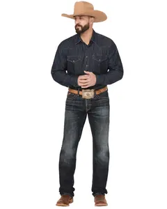 Ariat Men's Boot Barn Bart Keith Dark Wash Relaxed Straight Denim Jeans Big - 10073203-Big