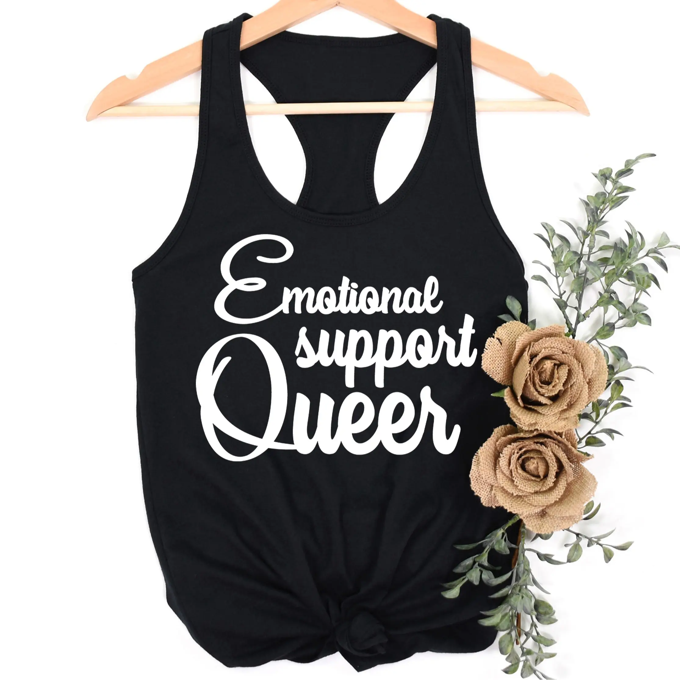 Emotional Support Queer T-Shirt or Tank Top