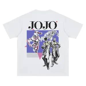 JoJo "Josuke Okuyasu" Vintage Oversized Tee Anime T-shirt 100% Cotton Original Design Men's Top for Fans Menswear Tshirt