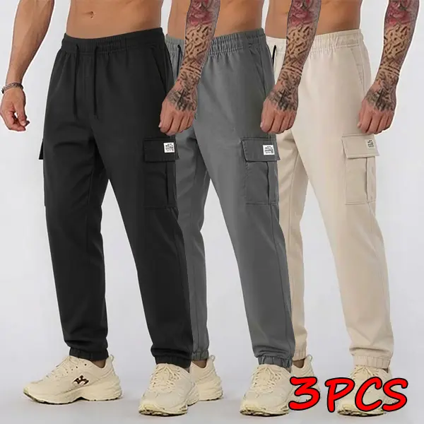 Black + Light Gray + Khaki