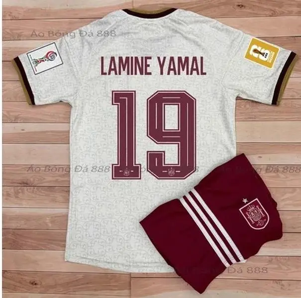 White Maroon No. 19 Soccer Uniform Set for Men | Short Sleeve Football Jersey with Shorts | Lightweight Athletic Sportswear