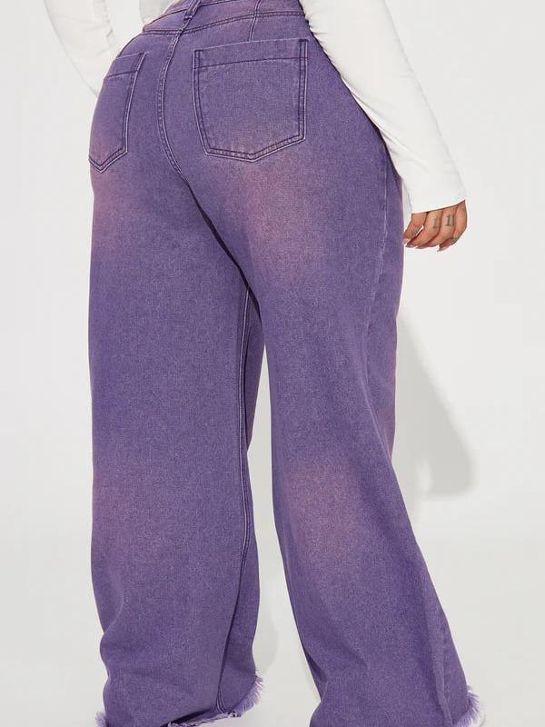Ashtin Baggy Jeans - Purple