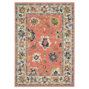 Oriental Weavers Lucca 2889B Pink Multi Traditional Axminster Loomed Rug